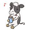 Milking cow Sticker